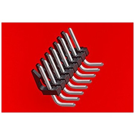 Molex Board Connector, 13 Contact(S), 1 Row(S), Male, Right Angle, 0.156 Inch Pitch, Solder Terminal,  26481136